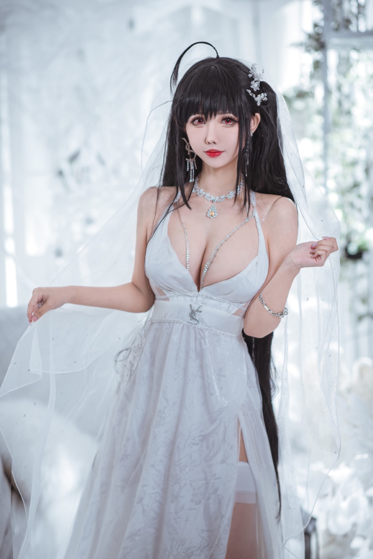 Coser@仙女月 Vol 008 大凤纯白婚纱 0012 8142939613.jpg