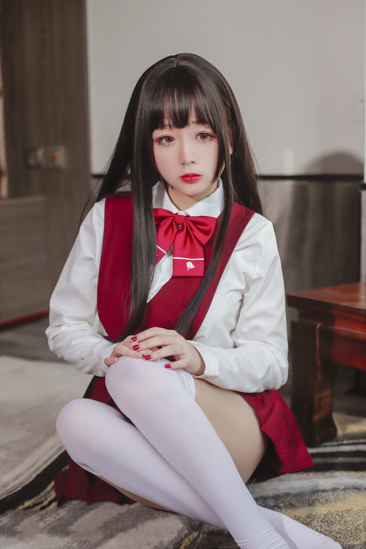 Coser@日奈娇 Vol 037 JK少女红裙 0019 5696255097.jpg