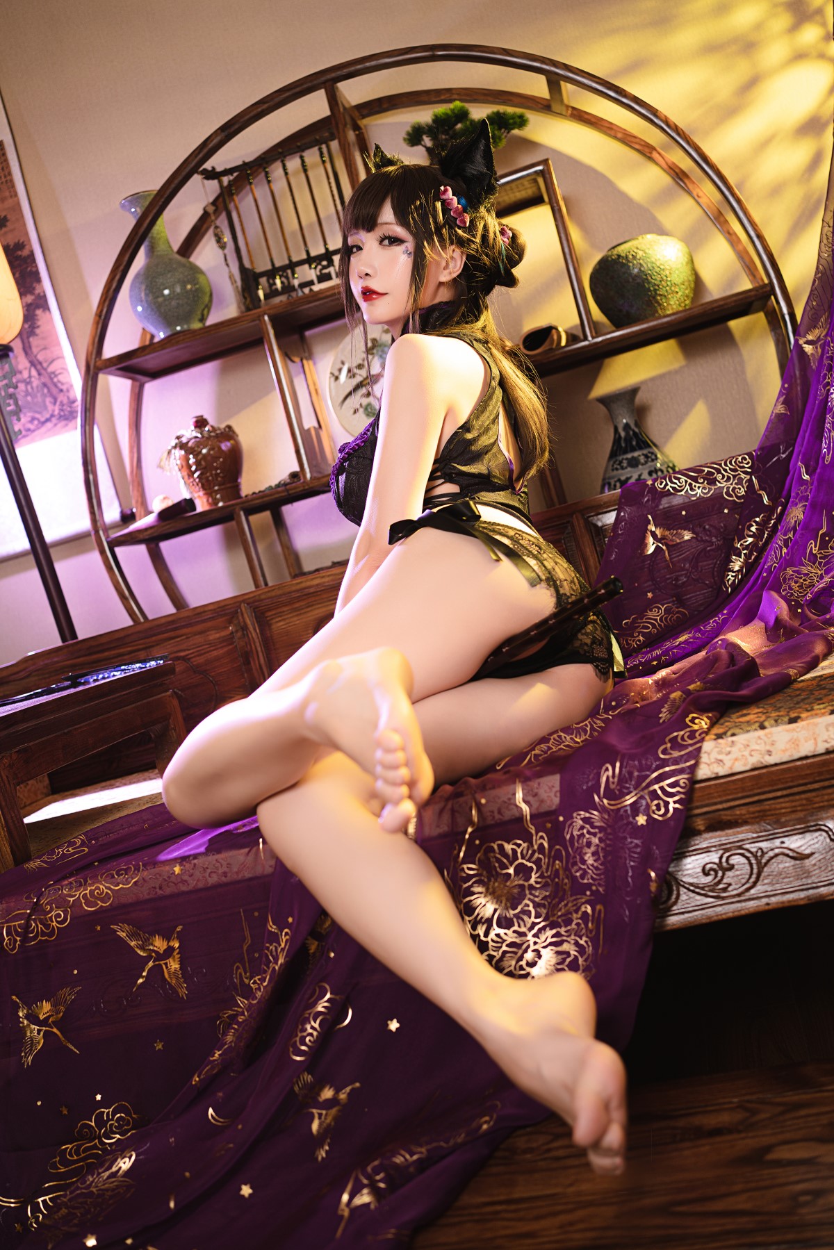 Coser@星之迟迟 Vol 124 蝴蝶旗袍 0002 1572179835.jpg