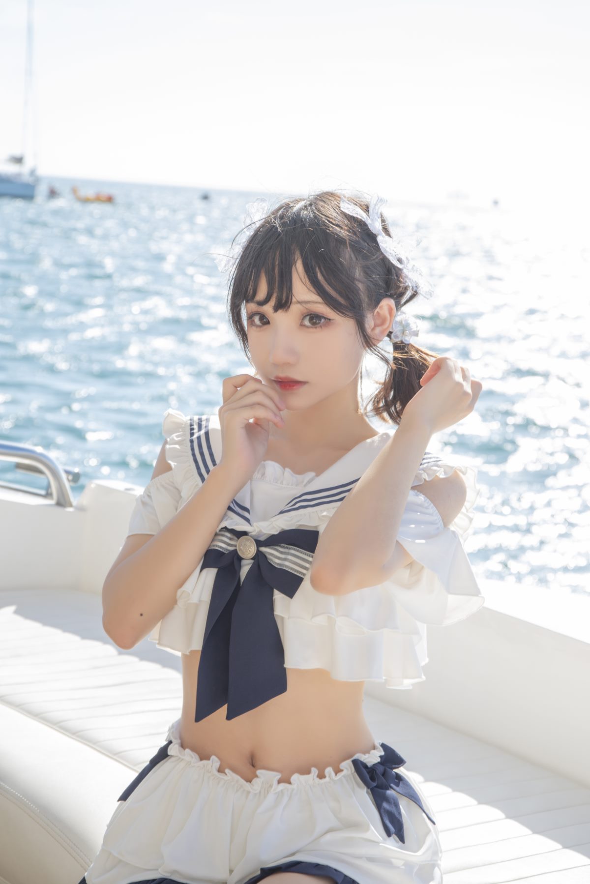 Coser@花柒Hana Vol 013 三亚熊之海军风泳装 0006 1207547705.jpg