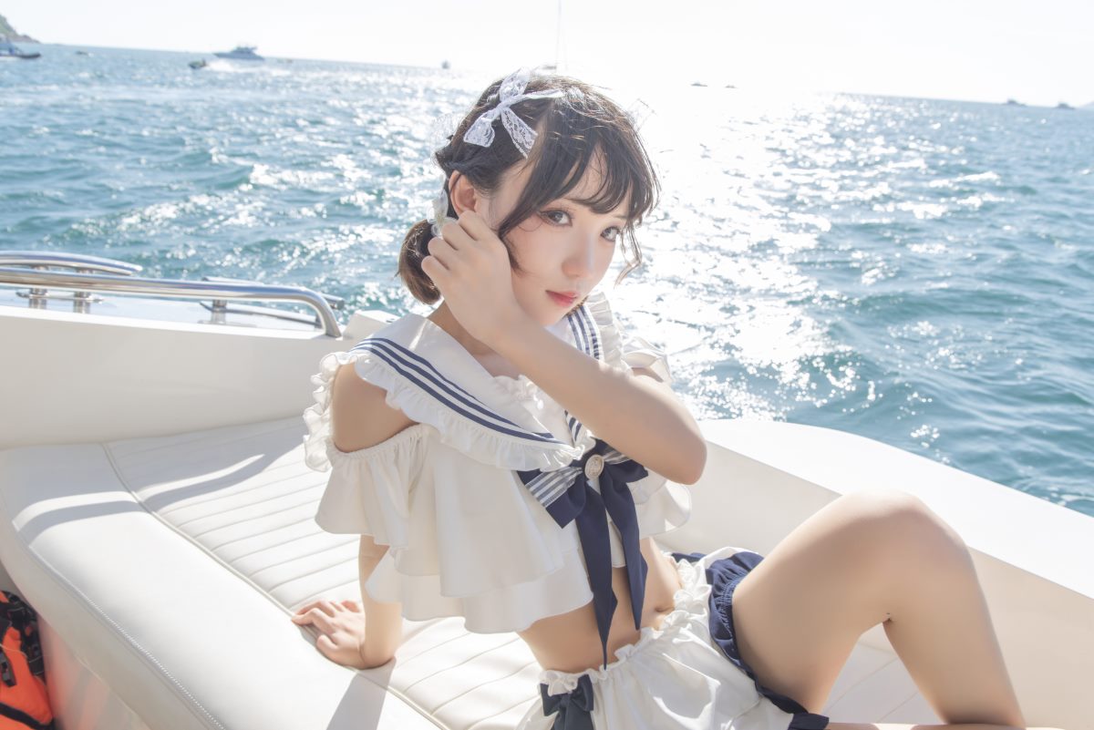 Coser@花柒Hana Vol 013 三亚熊之海军风泳装 0009 7731992508.jpg