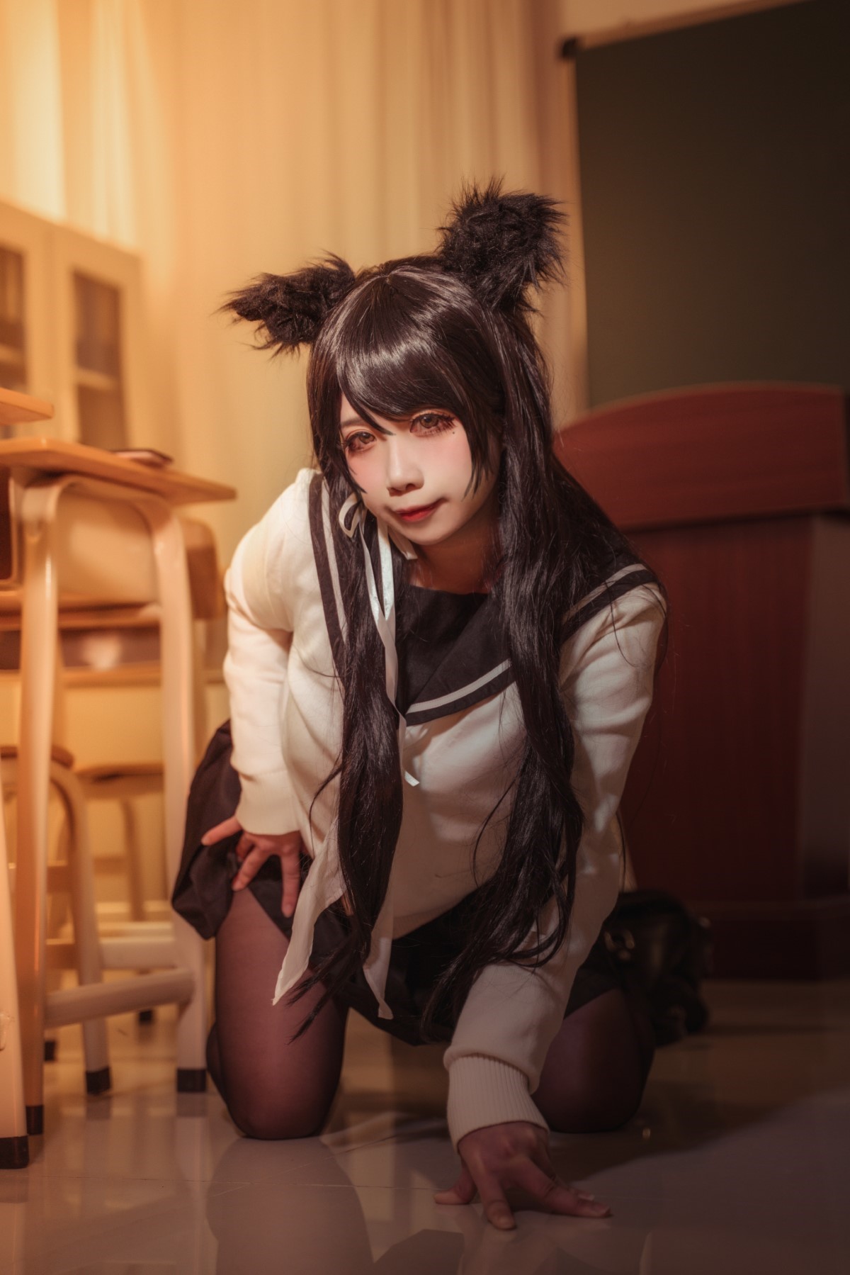 Coser@贞子蜜桃 Vol 009 碧蓝航线 爱宕高雄制服 0006 4044953899.jpg