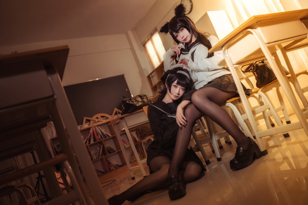 Coser@贞子蜜桃 Vol 009 碧蓝航线 爱宕高雄制服 0022 6617607267.jpg