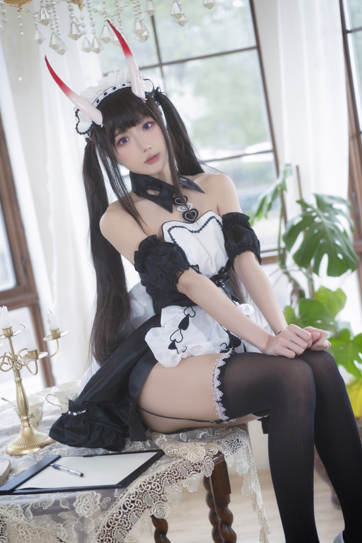 Coser@阿包也是兔娘 Vol 048 1月舰长图包 能代女仆 0017 0098516589.jpg