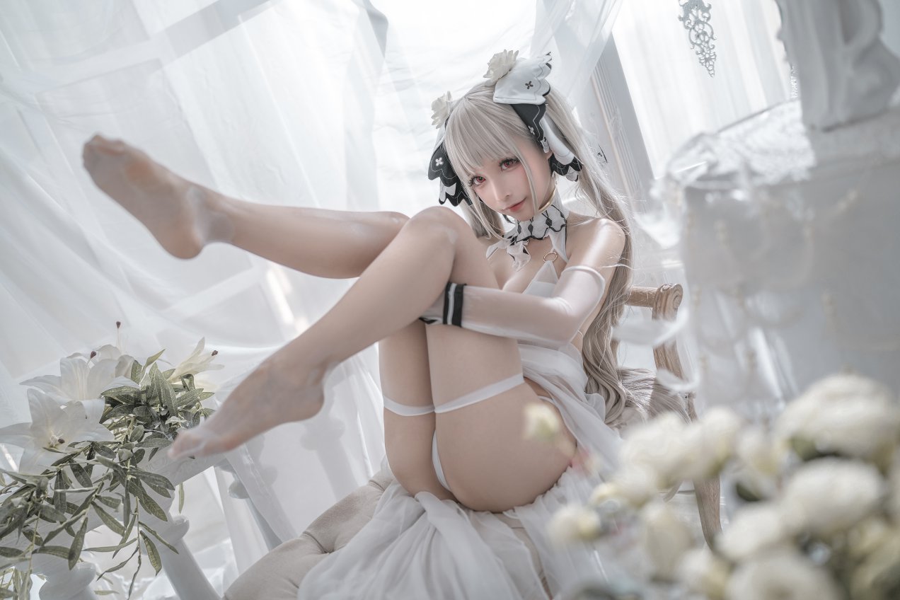 Coser@蠢沫沫 Vol.140 2B 白婚纱 0030