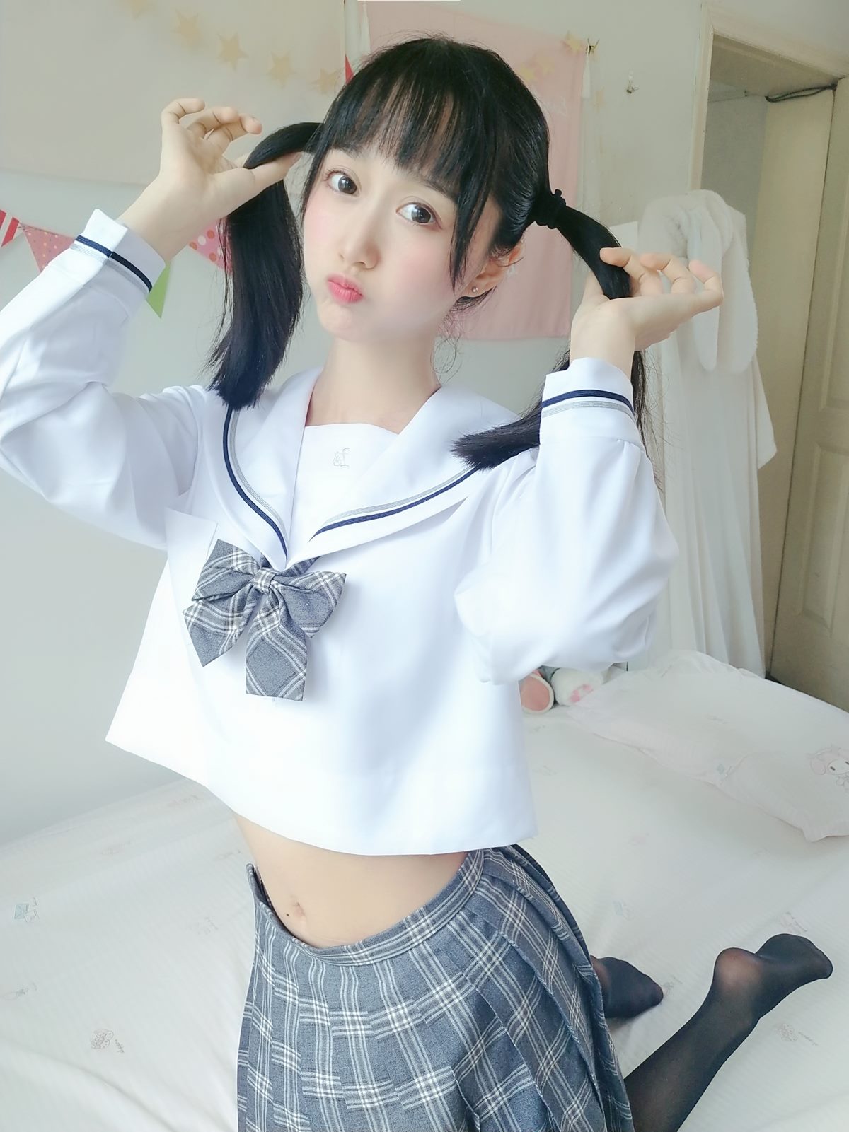 Coser@木绵绵OwO Vol 042 灰格子JK 0001 4475052004.jpg