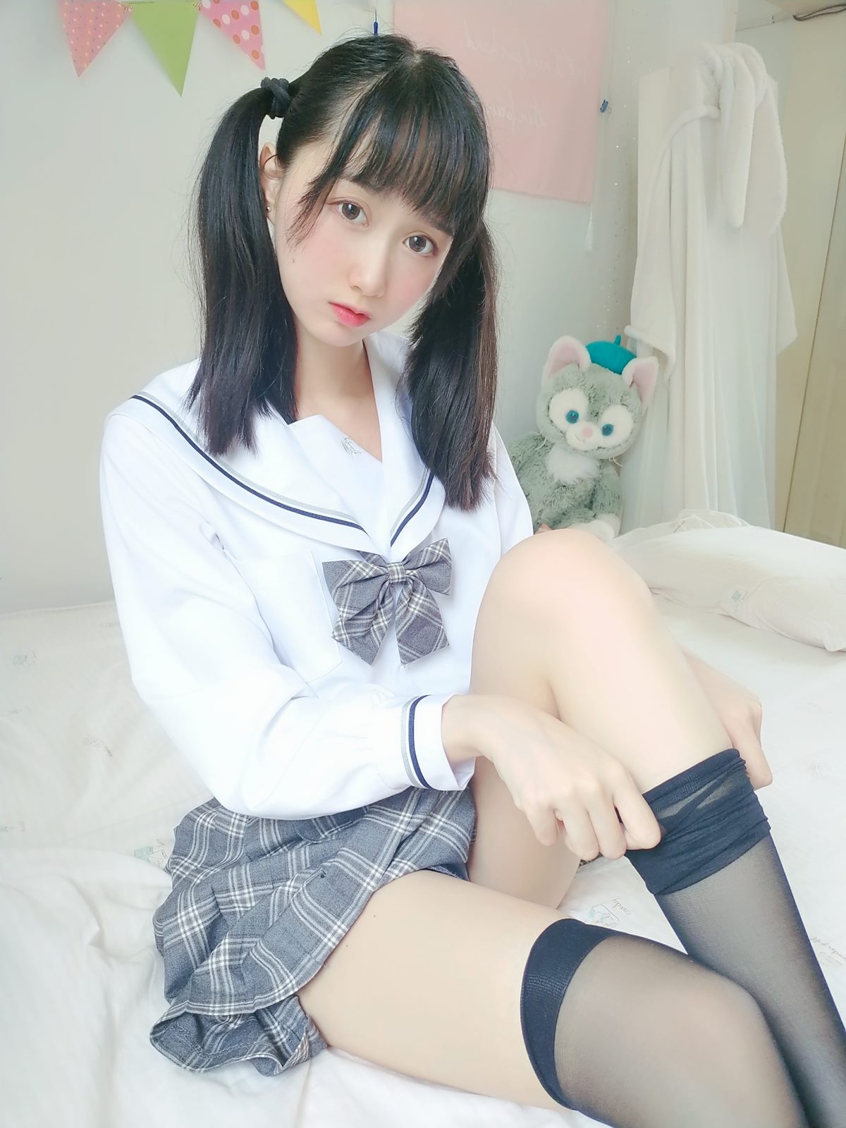 Coser@木绵绵OwO Vol 042 灰格子JK 0004 8827104168.jpg