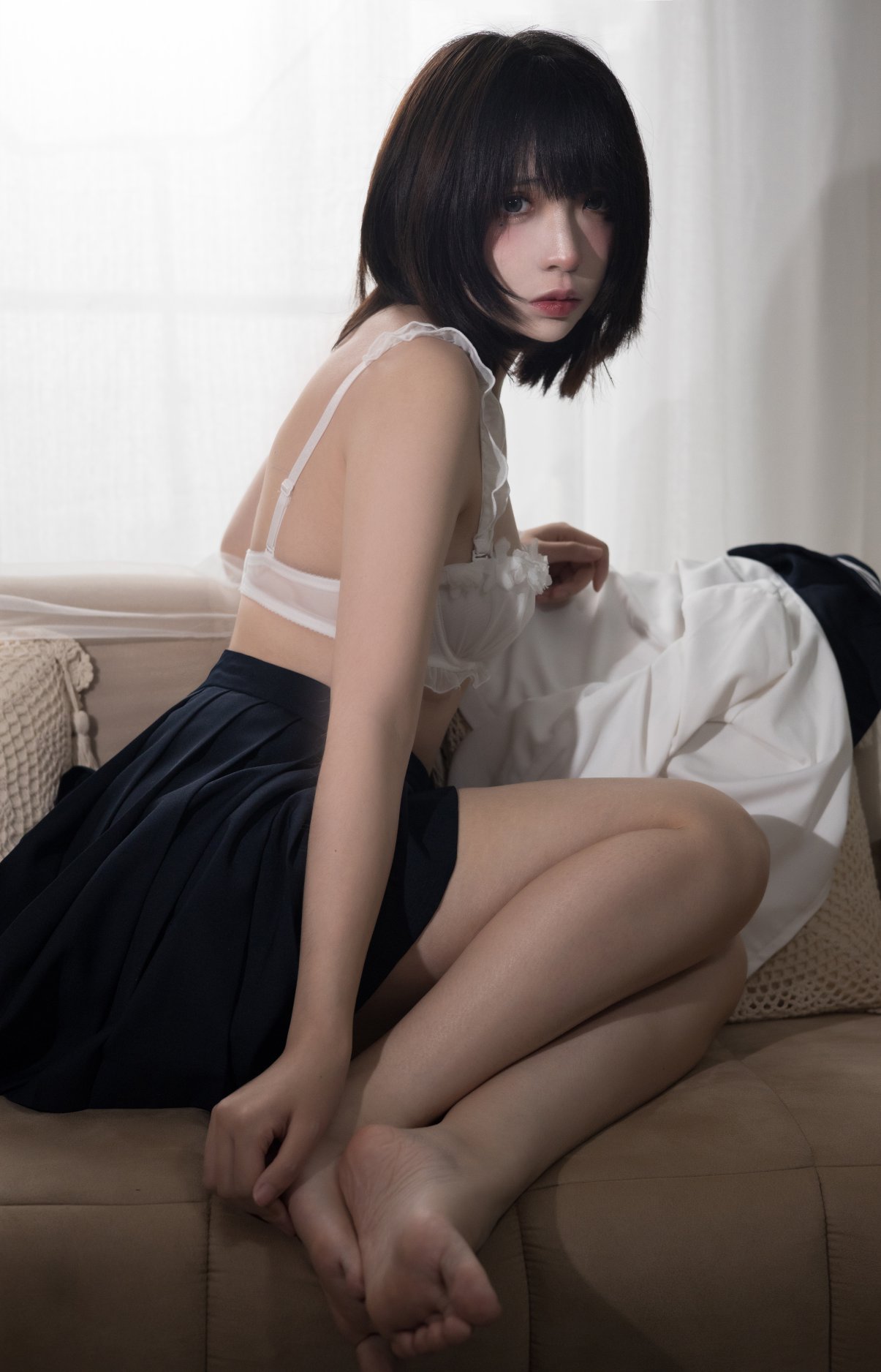 Coser@疯猫ss Vol.066 民宿黑裙 0032