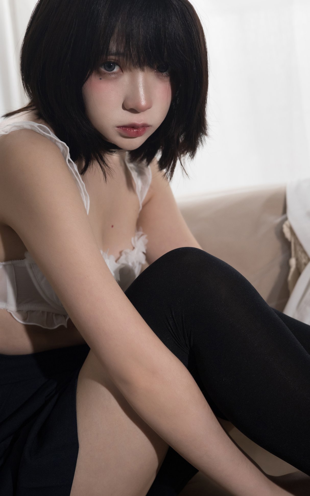 Coser@疯猫ss Vol.067 白旗袍 0038