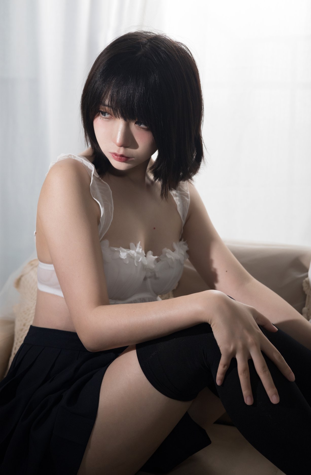 Coser@疯猫ss Vol.067 白旗袍 0039