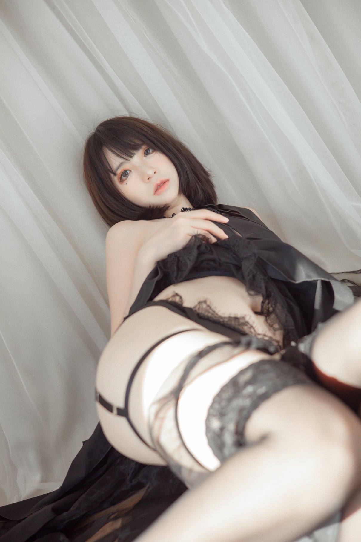 Coser@疯猫ss Vol.068 肉丝黑旗袍 0012