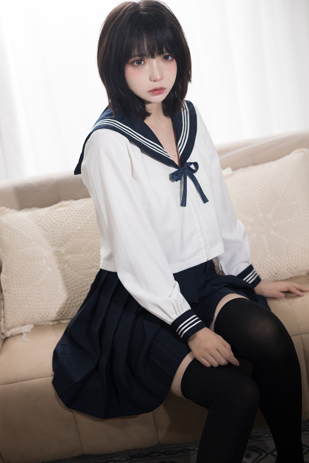 Coser@疯猫ss Vol.068 肉丝黑旗袍 0014