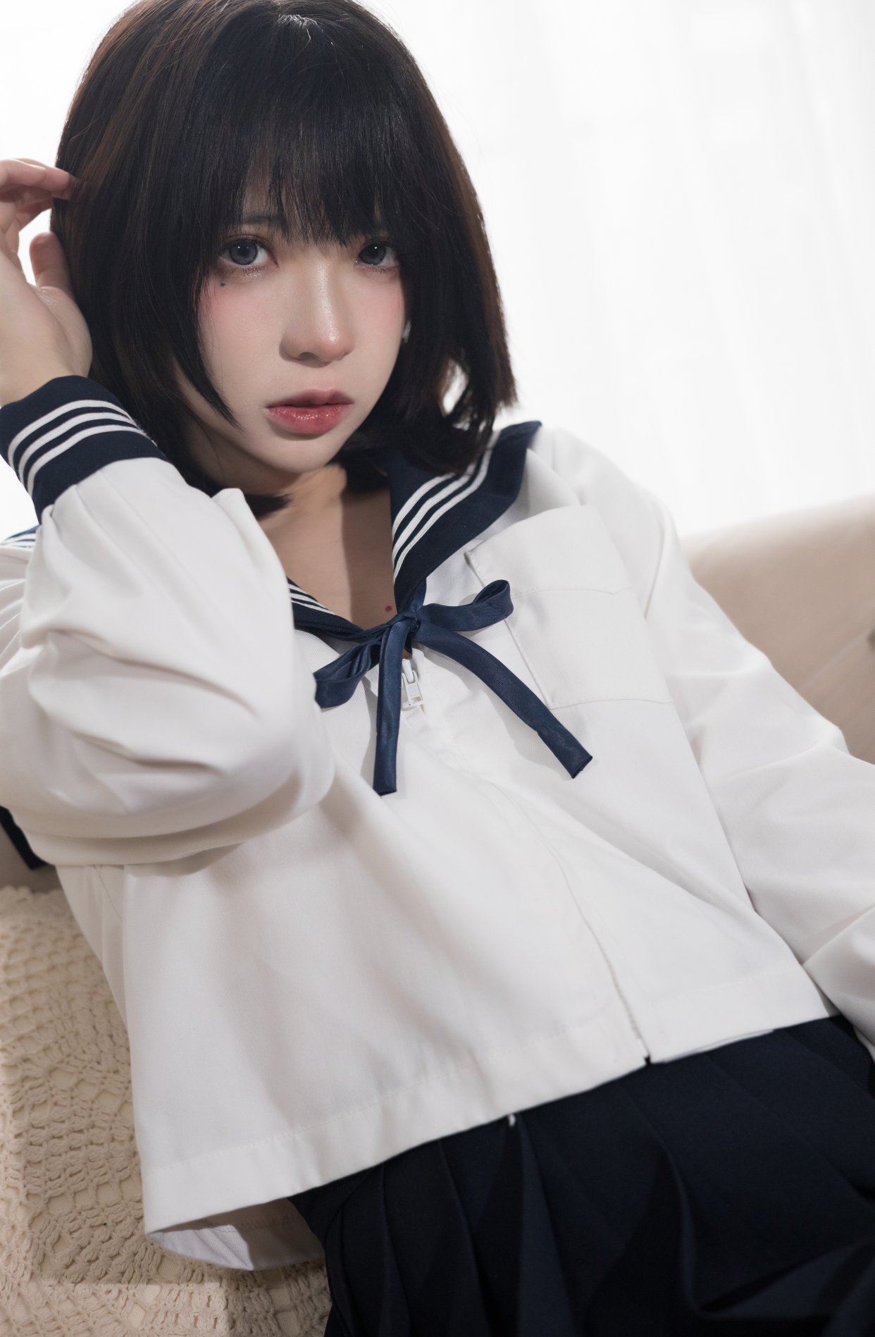 Coser@疯猫ss Vol.068 肉丝黑旗袍 0026