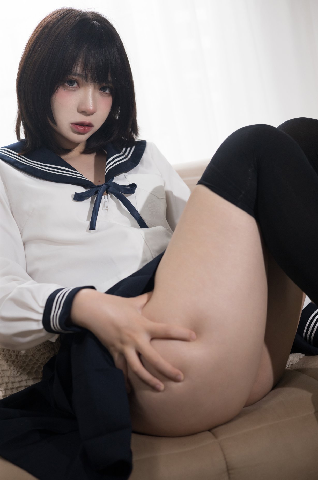 Coser@疯猫ss Vol.068 肉丝黑旗袍 0027