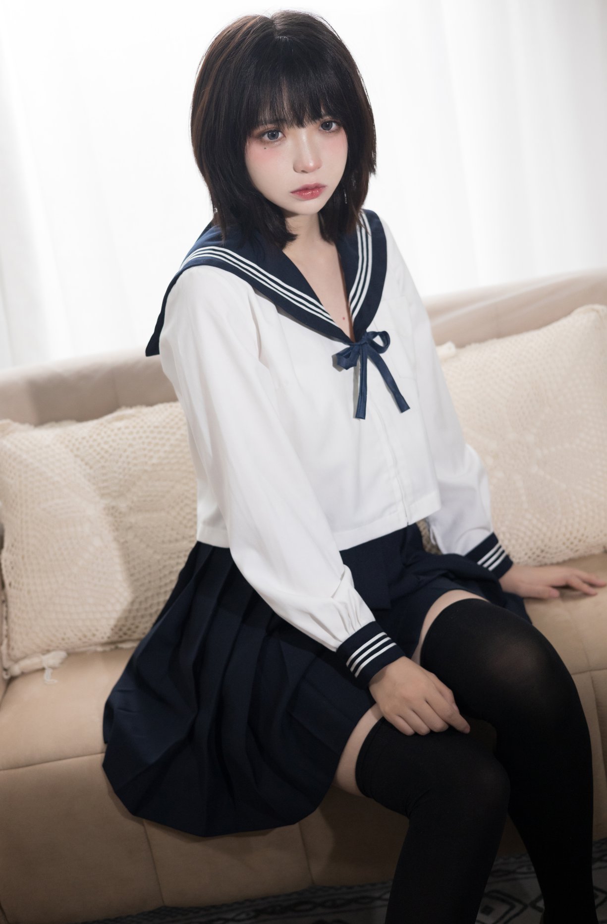 Coser@疯猫ss Vol.068 肉丝黑旗袍 0028