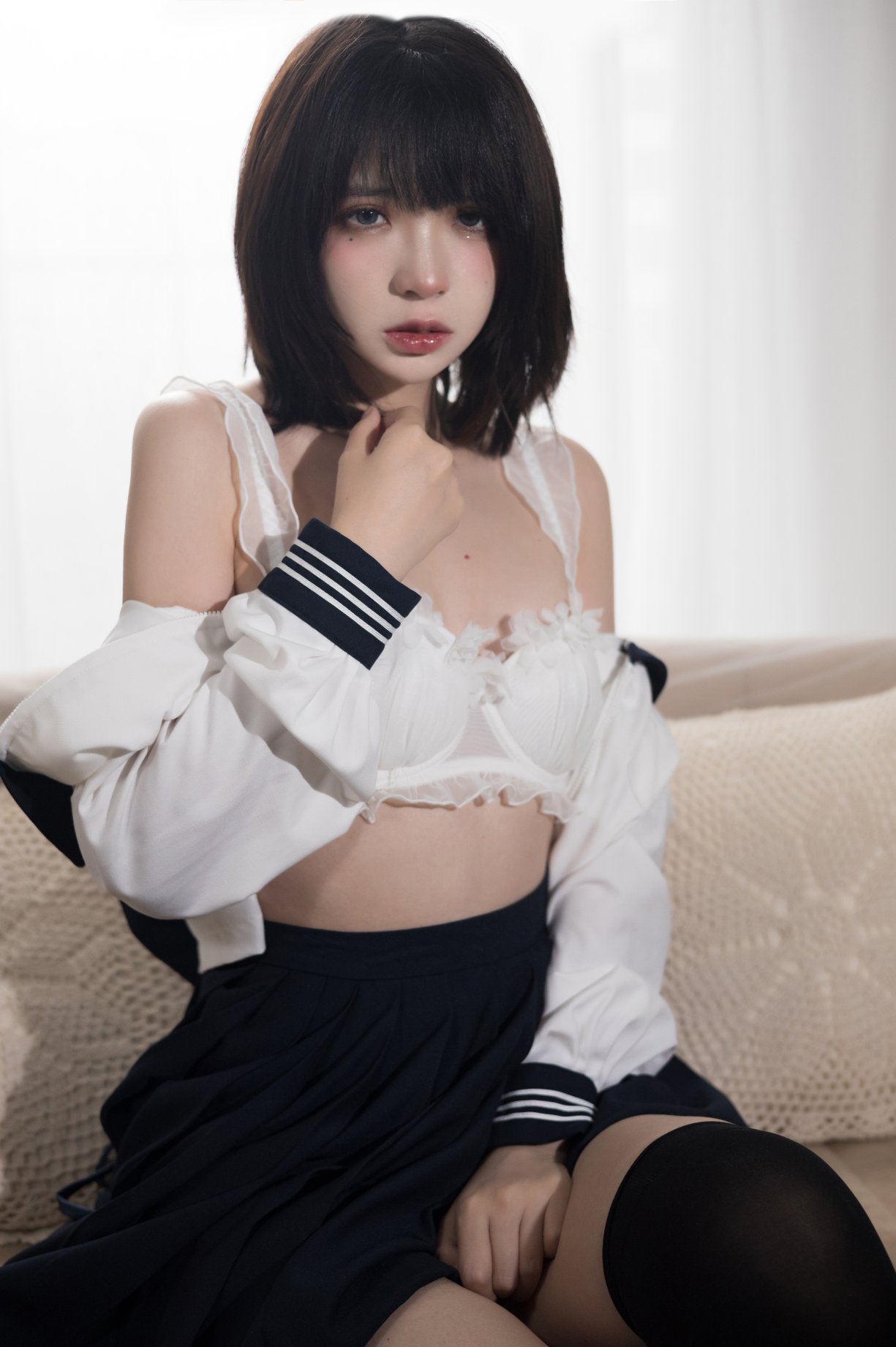 Coser@疯猫ss Vol.068 肉丝黑旗袍 0032