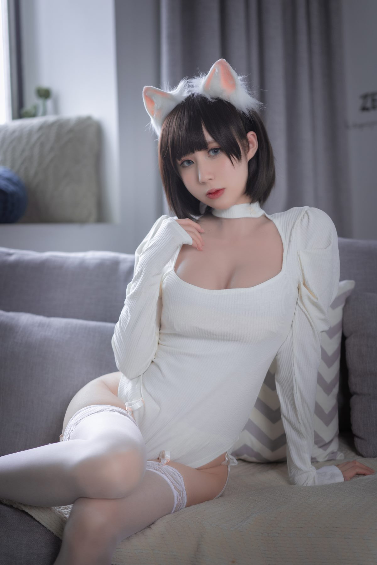 Coser@西园寺南歌 Vol 006 白猫白色连体衣 0002 9686730927.jpg