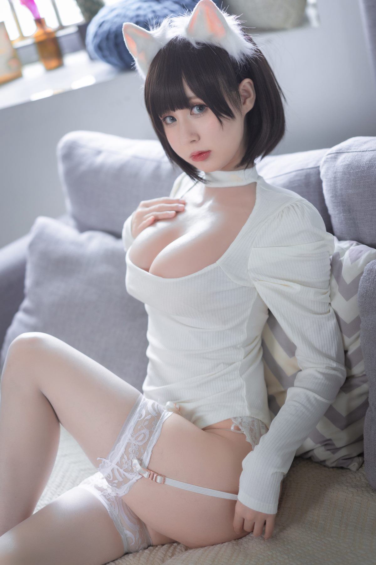 Coser@西园寺南歌 Vol 006 白猫白色连体衣 0010 0332470063.jpg