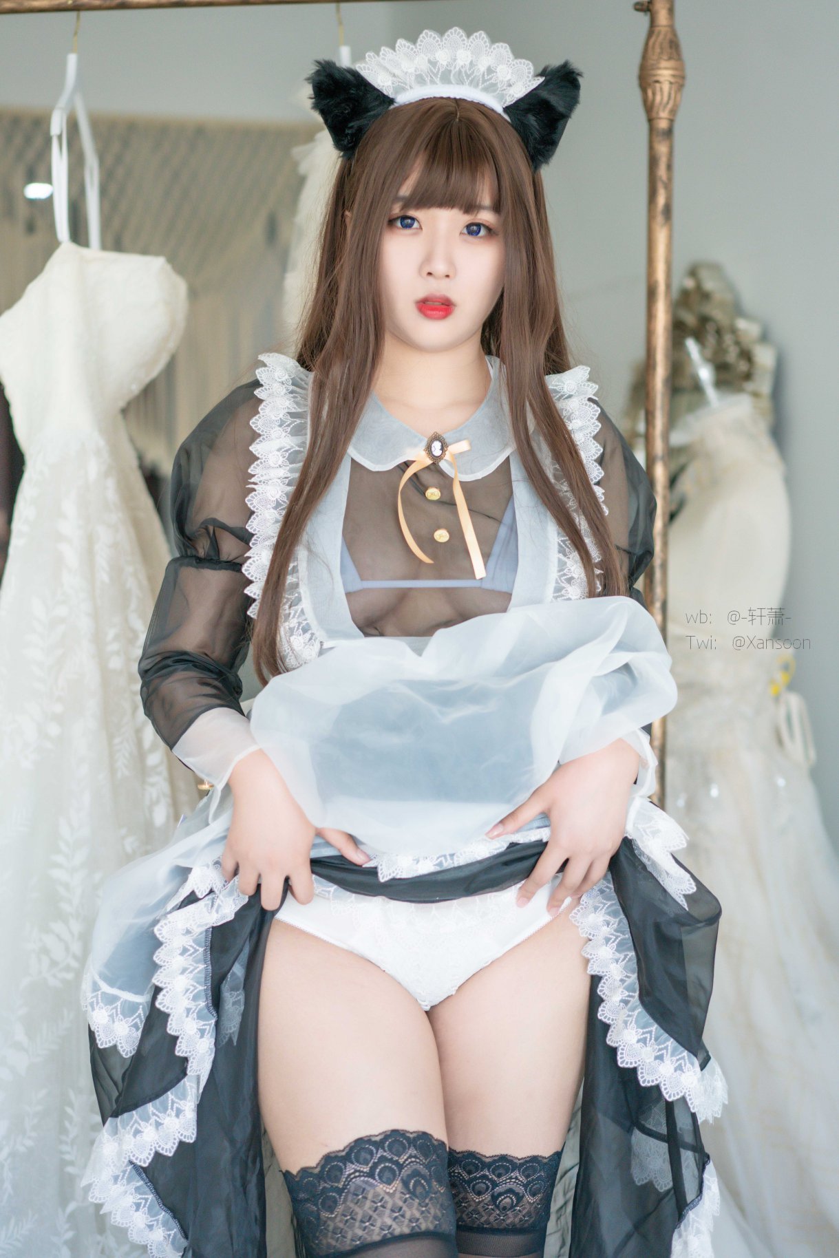 Coser@轩萧学姐 Vol.011 猫爪袜 0014