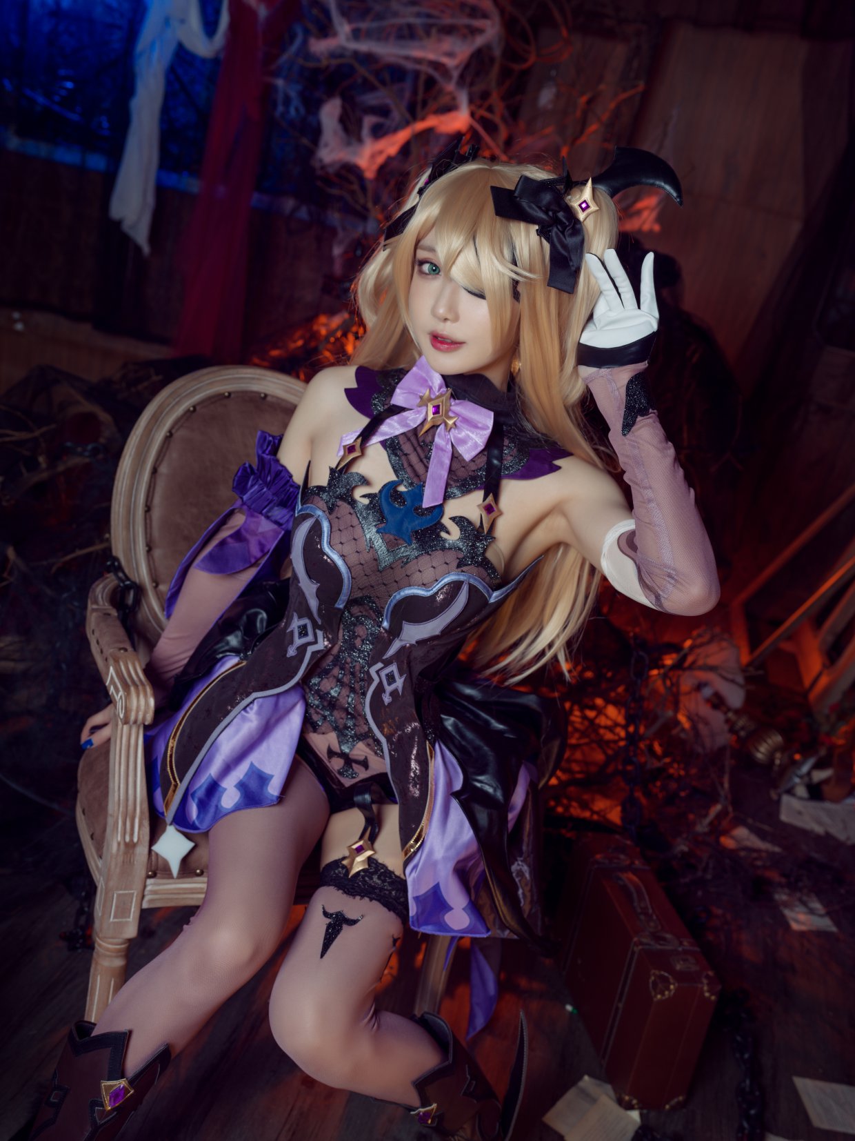 Coser@阿包也是兔娘 Vol.039 原神 中二皇女 0009