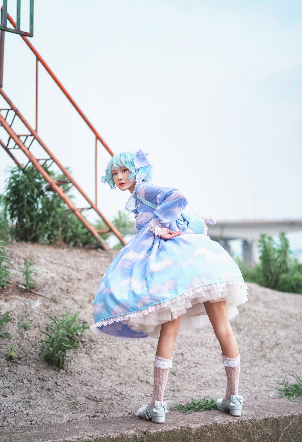 Coser@阿包也是兔娘 Vol.019 lolita红裙2 0004