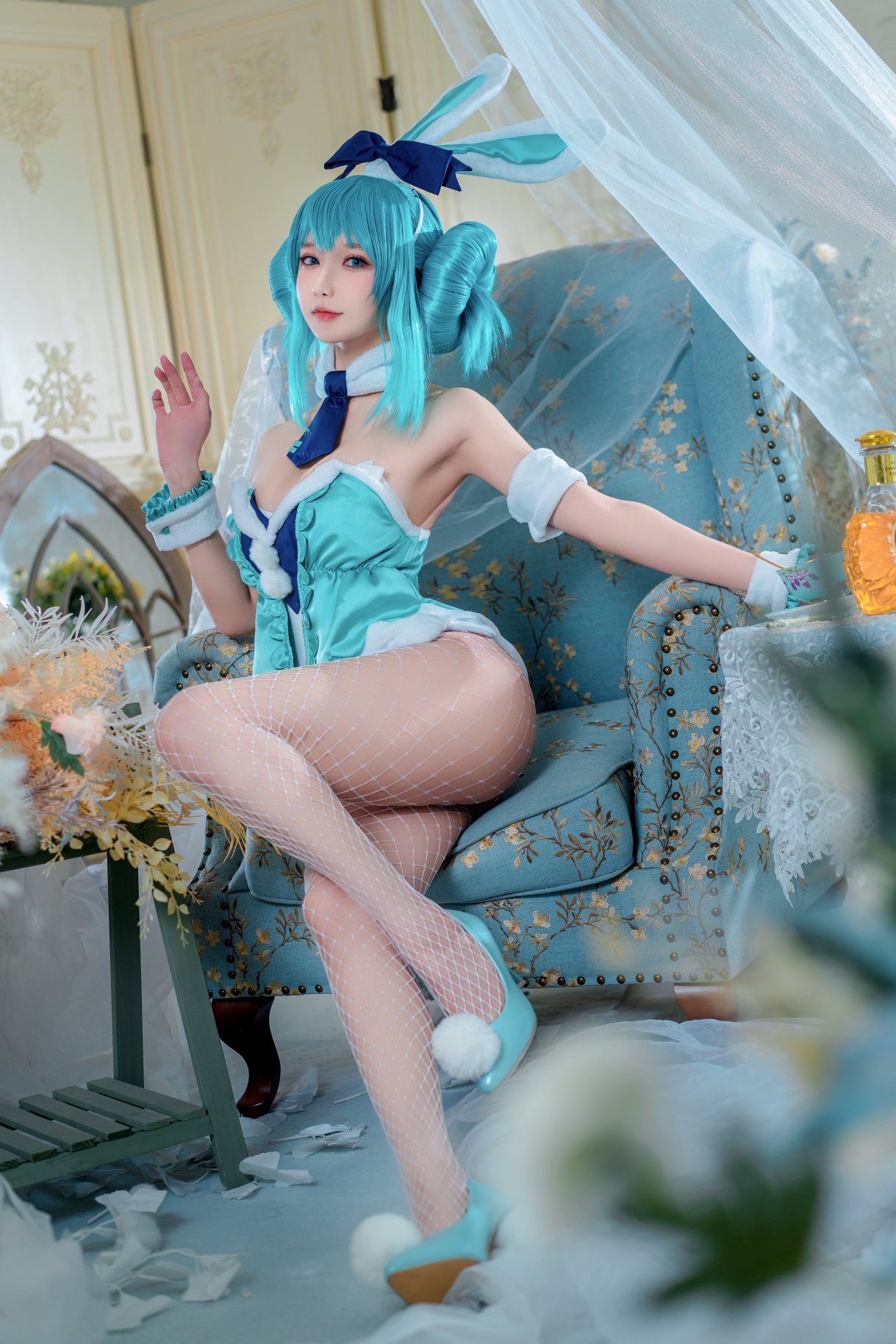 Coser@阿包也是兔娘 Vol.032 玛丽罗斯胶衣 0016