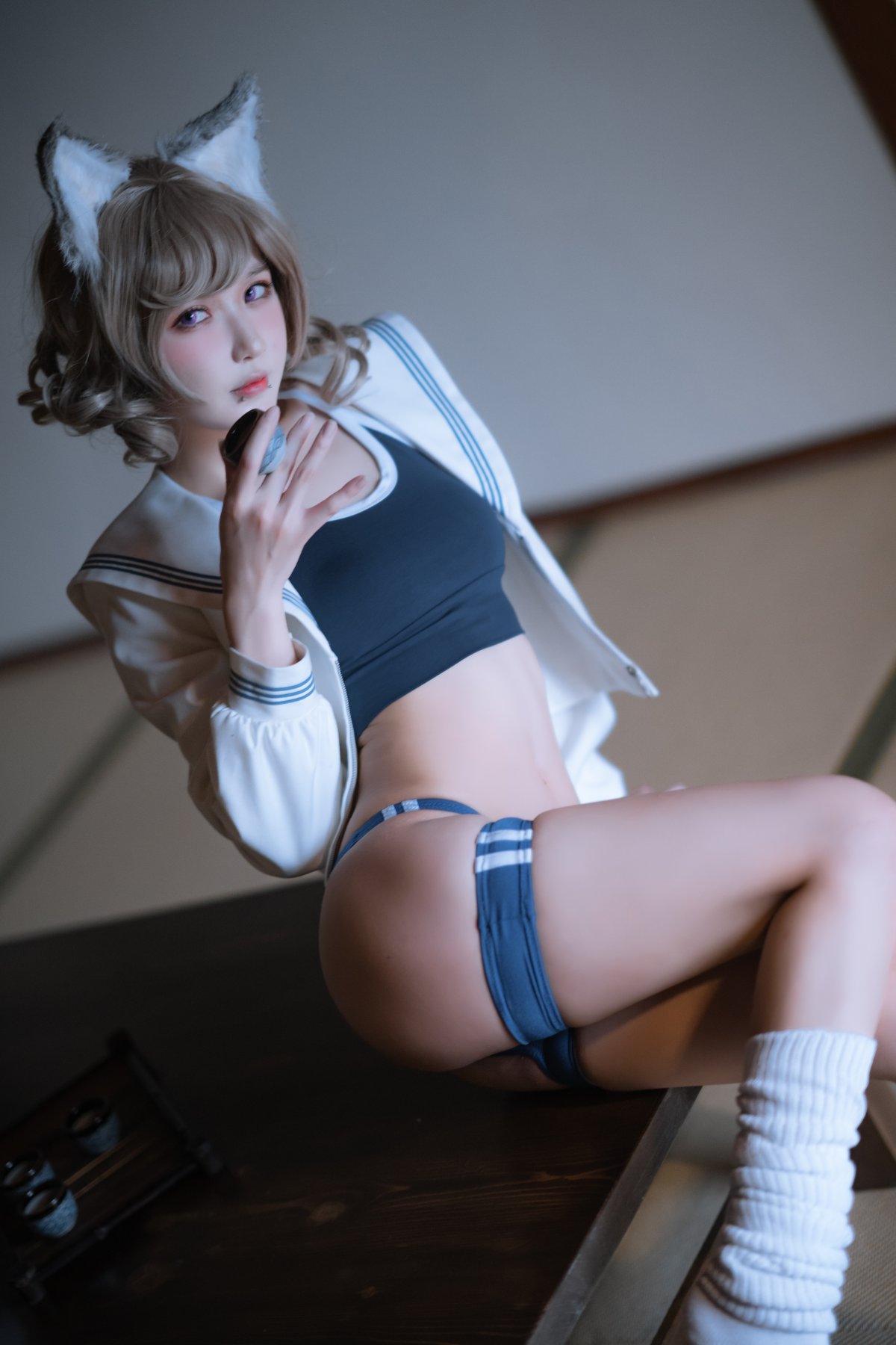 Coser@阿包也是兔娘 Vol.031 贞德婚纱 0005