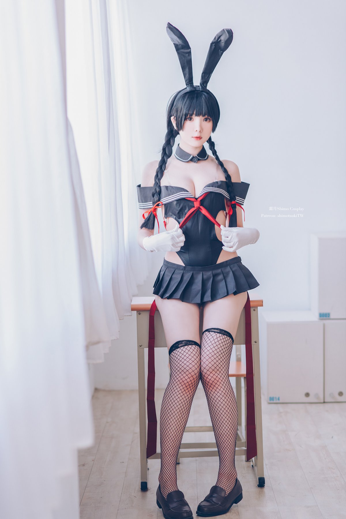 Coser@霜月shimo Vol.042 卯月桃子 水手服兔女郎