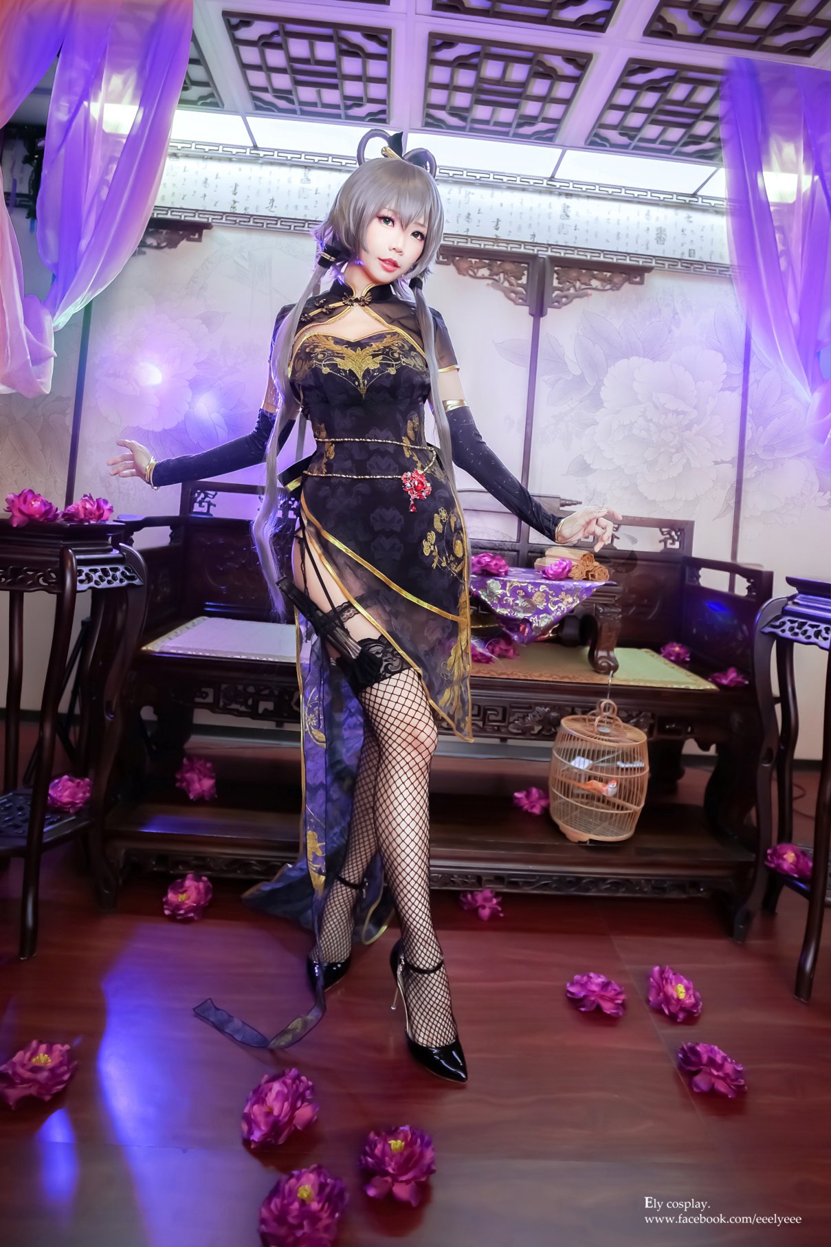 Coser@Ely Vol.011 天依 金丝雀旗袍 0007