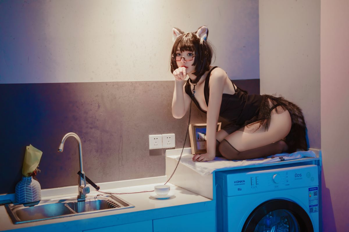 Coser@yuuhui玉汇 Vol 001 猫猫头黑裙子 0003 3016648363.jpg