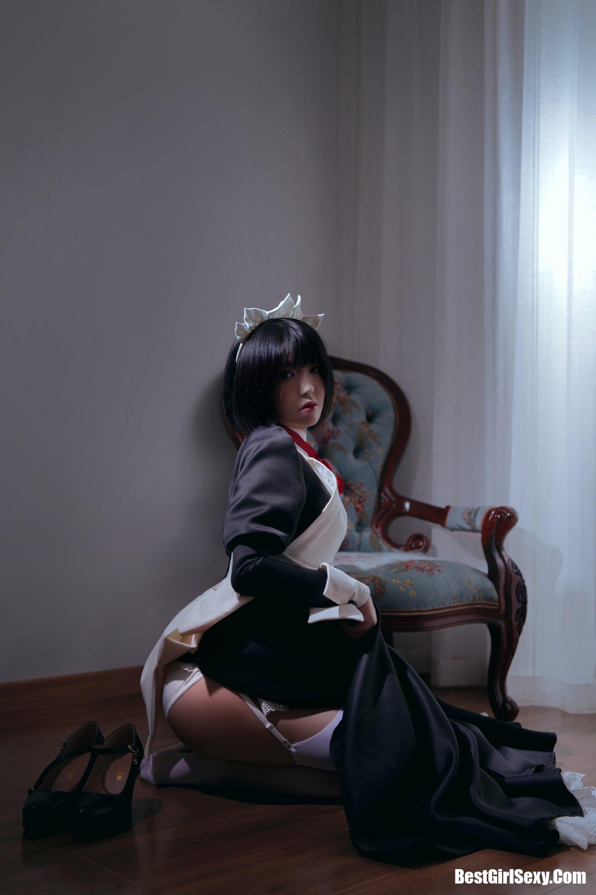 Coser@半半子 Vol.016 嫌パン MAID BANBANKO 女仆 34