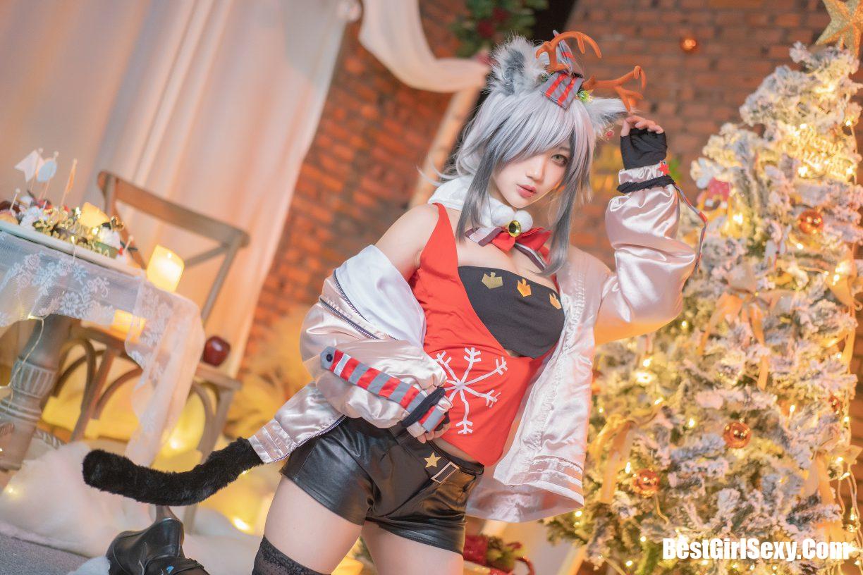 Coser@周叽是可爱兔兔 Vol.032 圣诞黑丝兽耳 11