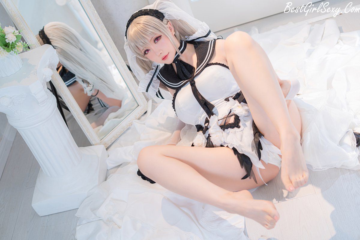 Coser@小姐姐星之迟迟 Vol.087 纯白と漆黑 电子包 A 0020