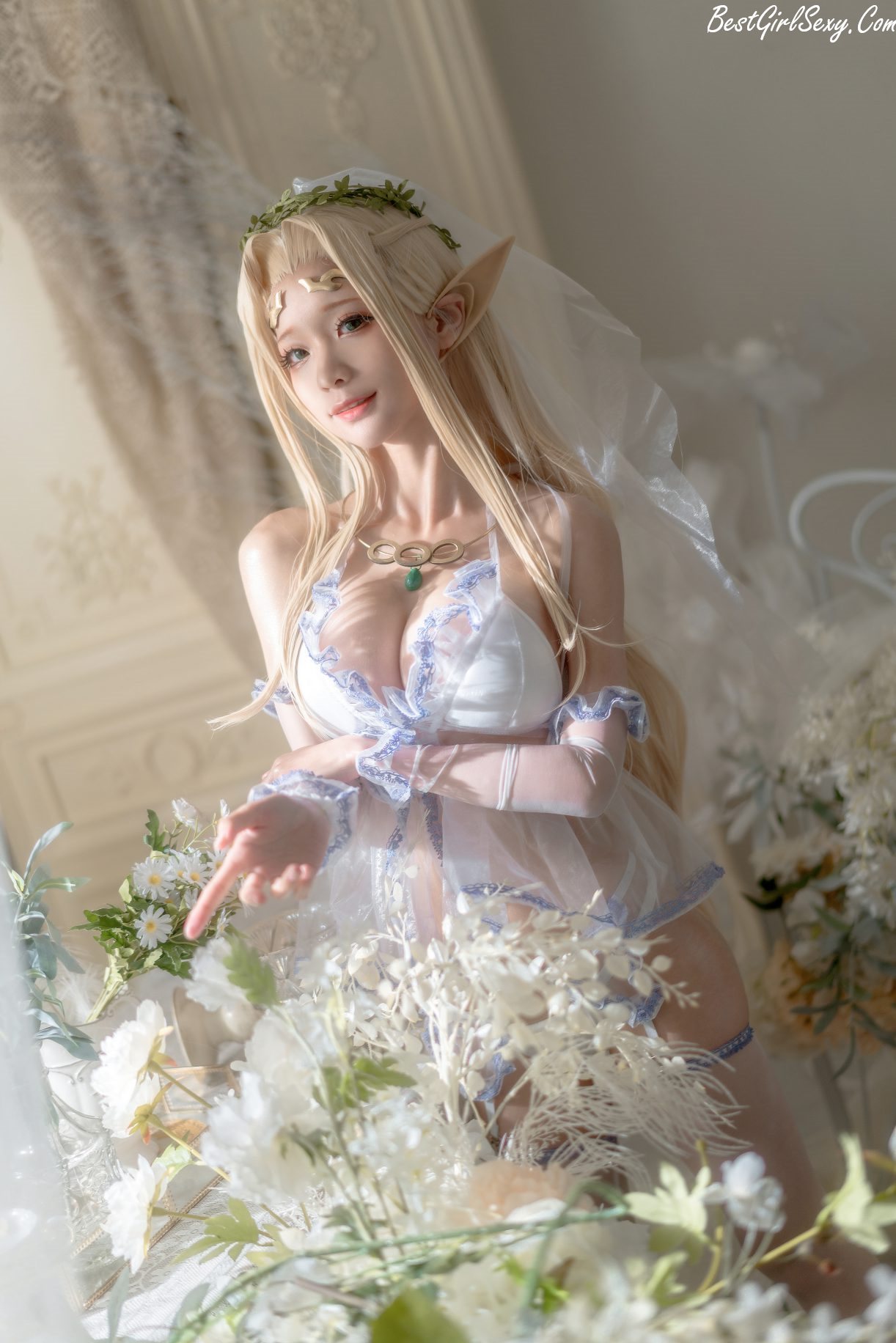 Coser@蠢沫沫 Vol.118 白精灵 A 0001