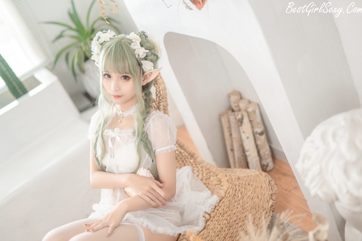 Coser@蠢沫沫 Vol.121 尖耳国度 绿精灵 0002