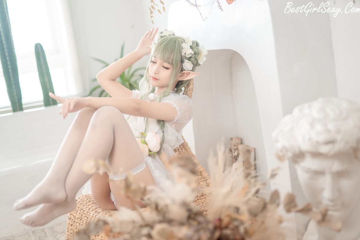 Coser@蠢沫沫 Vol.121 尖耳国度 绿精灵 0038