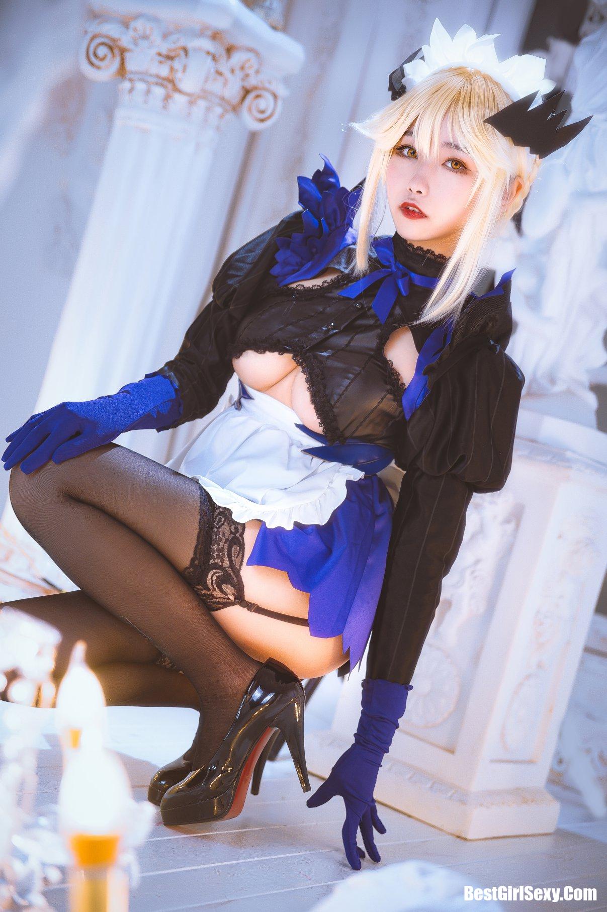 Coser@Momoko葵葵 Vol.011 黑枪呆女仆 8