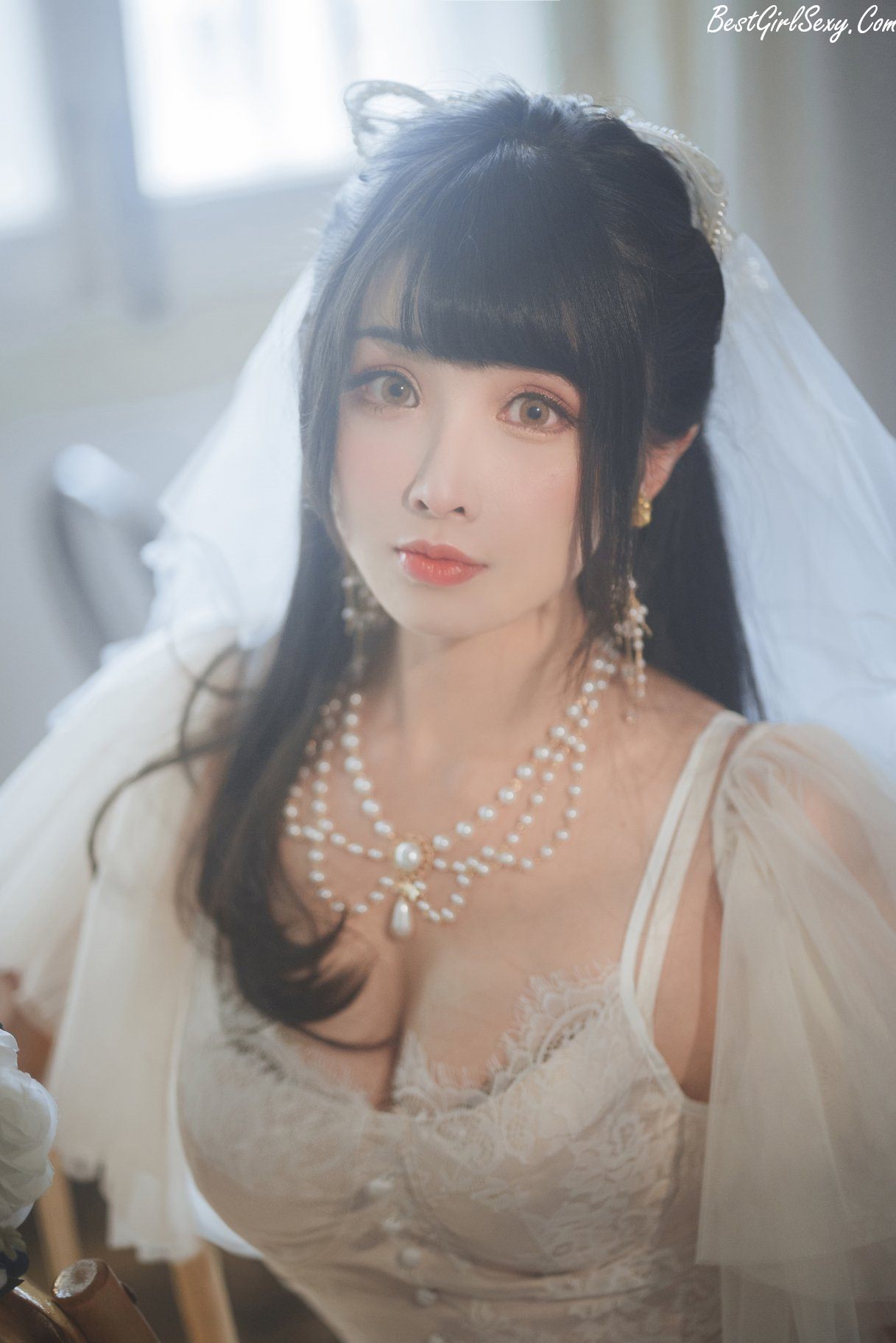 Coser@rioko凉凉子 Vol.069 透明婚纱 0001