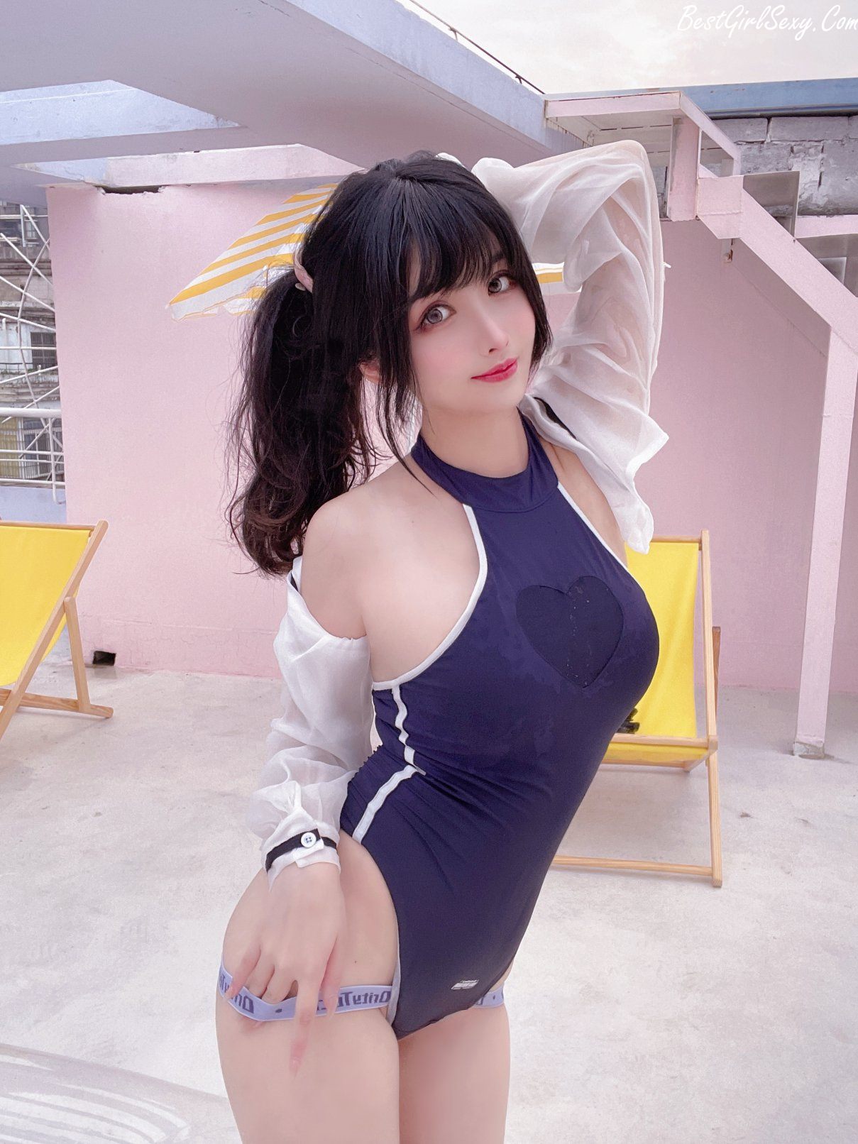 Coser@rioko凉凉子 Vol.068 天台竞泳 B 0004