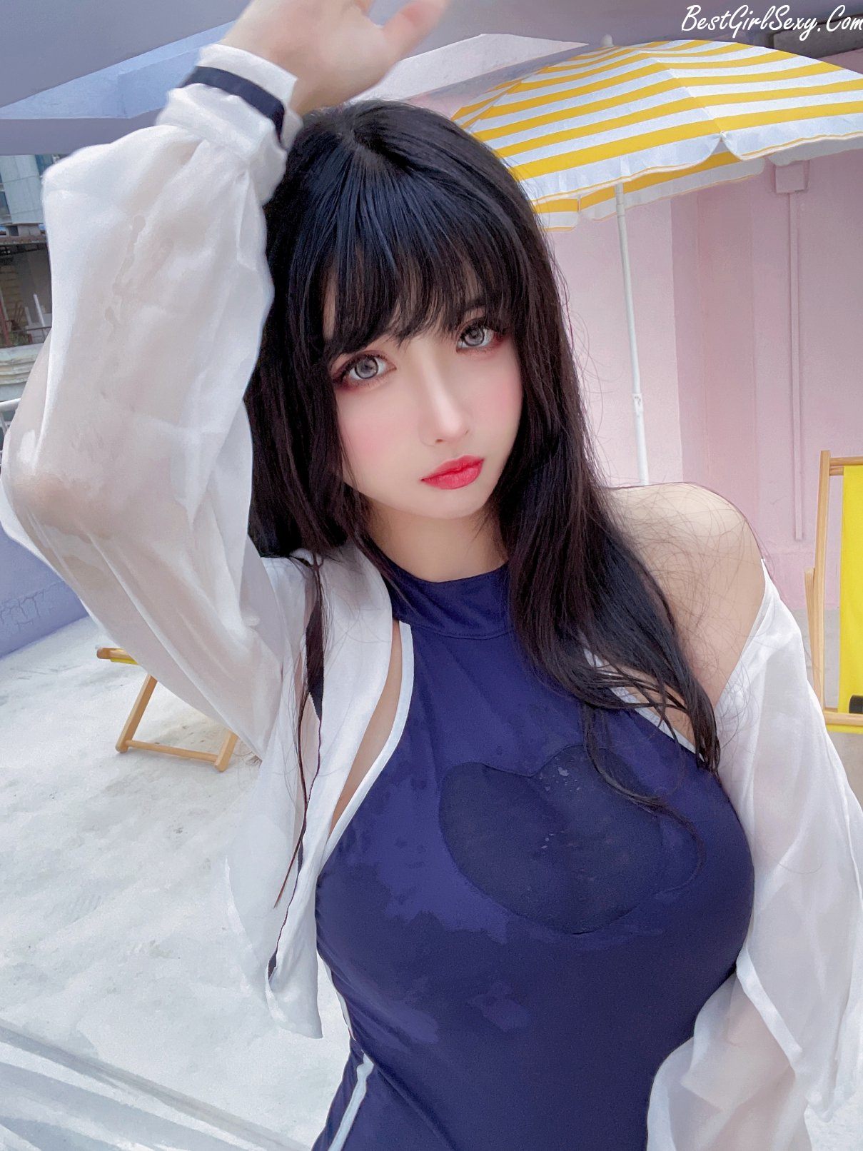 Coser@rioko凉凉子 Vol.068 天台竞泳 B 0007