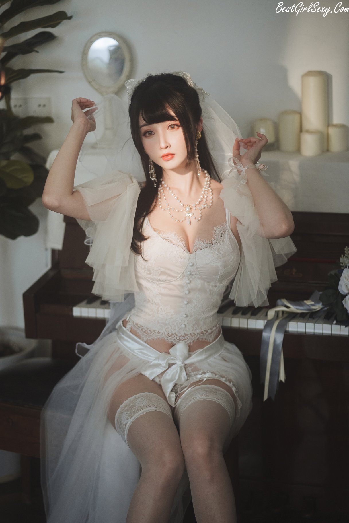 Coser@rioko凉凉子 Vol.069 透明婚纱 0028