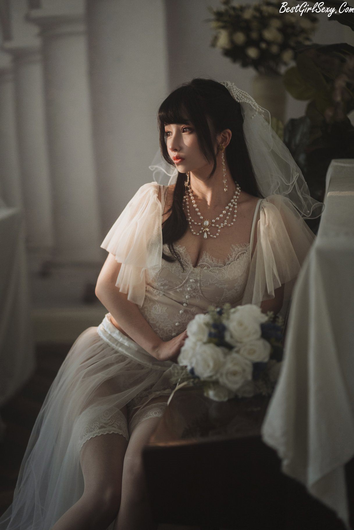 Coser@rioko凉凉子 Vol.069 透明婚纱 0030