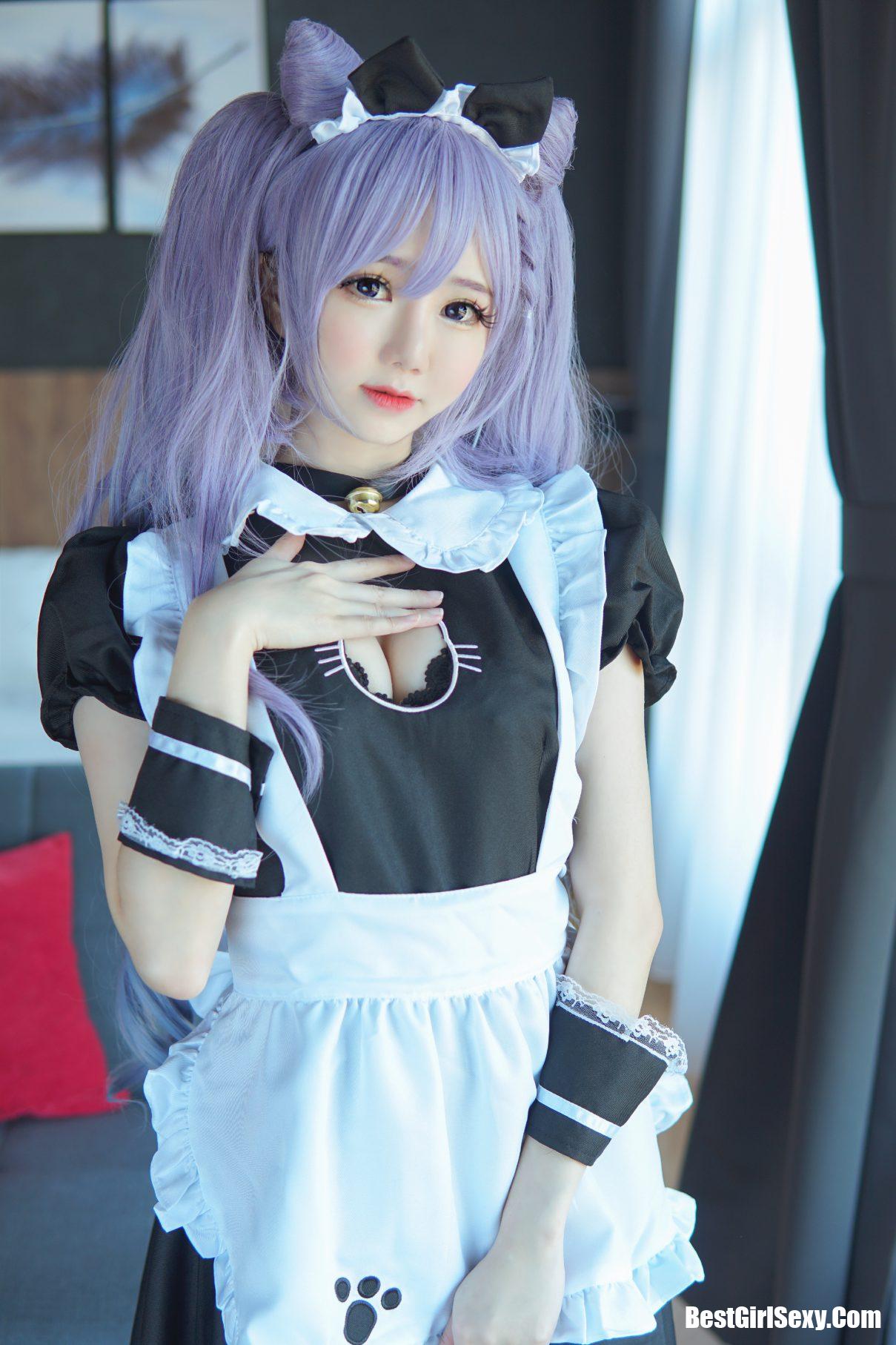 Coser@Sally Dorasnow Vol.004 Keqing Maid 1