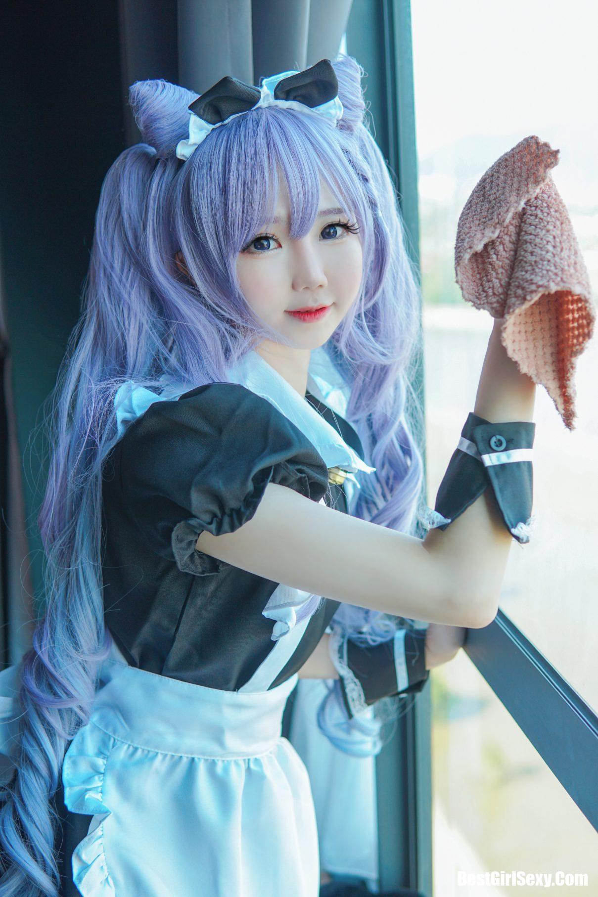 Coser@Sally Dorasnow Vol.004 Keqing Maid 24