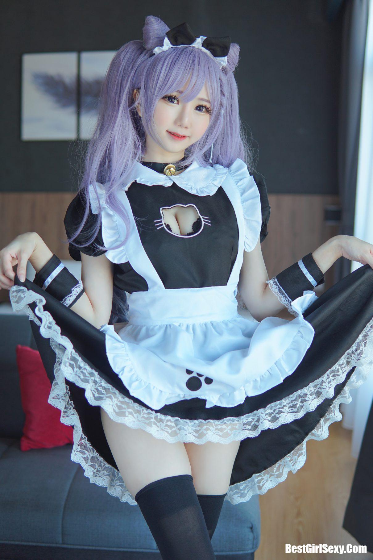 Coser@Sally Dorasnow Vol.004 Keqing Maid 2