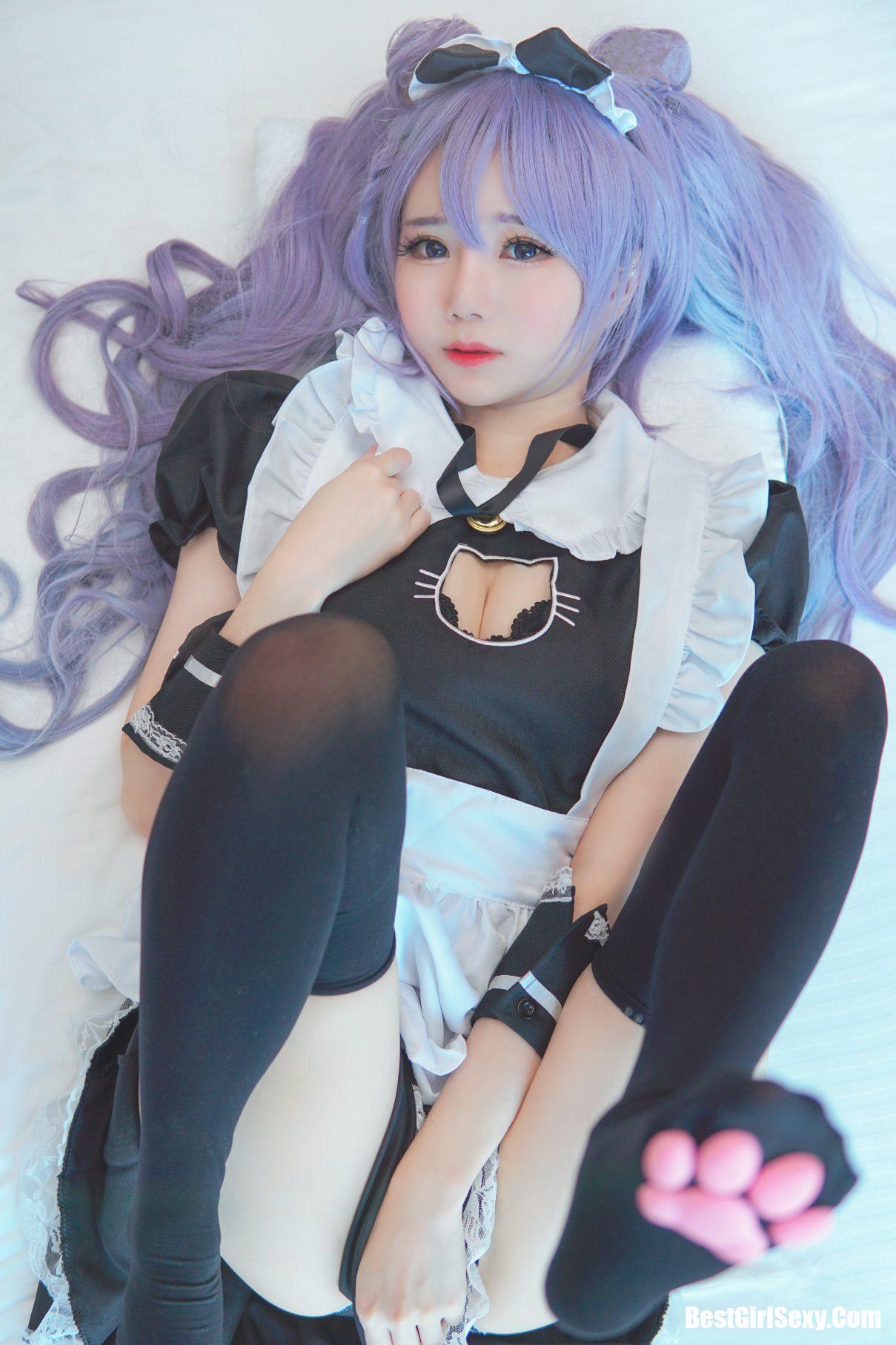 Coser@Sally Dorasnow Vol.004 Keqing Maid 34