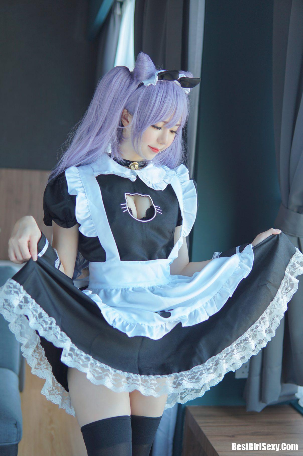 Coser@Sally Dorasnow Vol.004 Keqing Maid 3